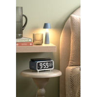 Budík a nabíjačka telefónu Karlsson KA6054BL, 11cm